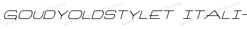 goudyoldstylet itali字体转换